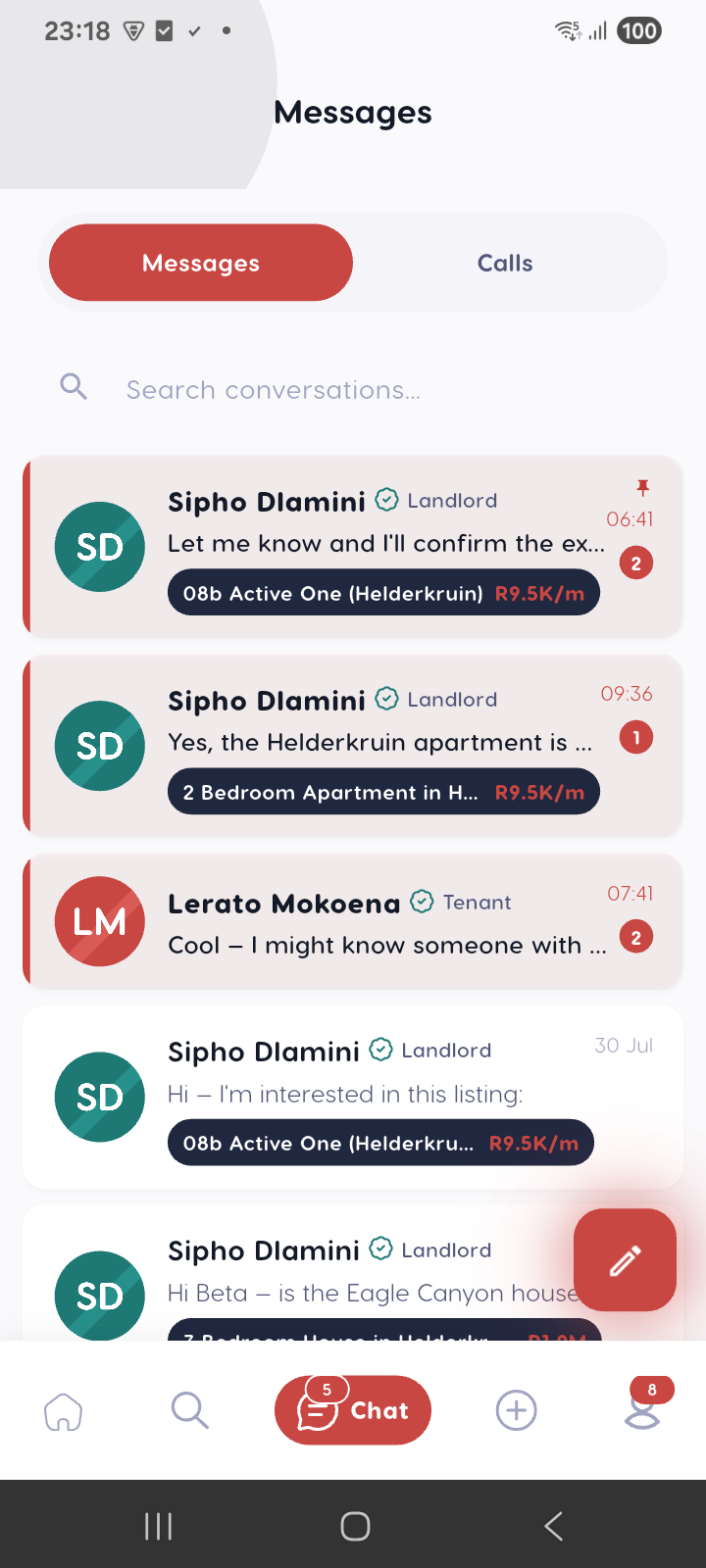 Account messages — Liivra app